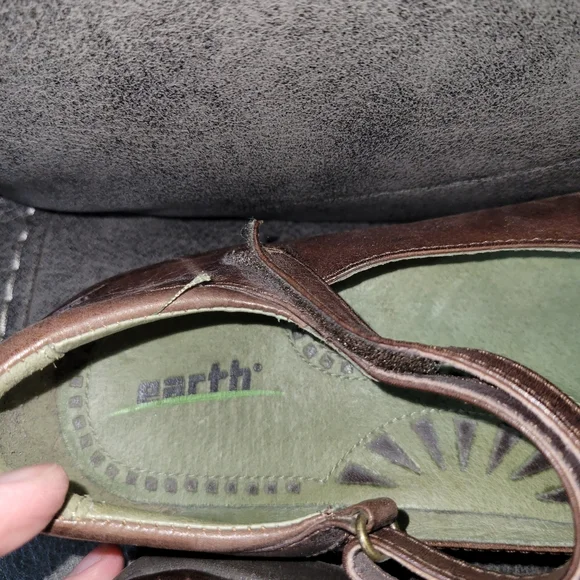 Ladies Earth leather Mary Jane's size 9.5 - Picture 5 of 9